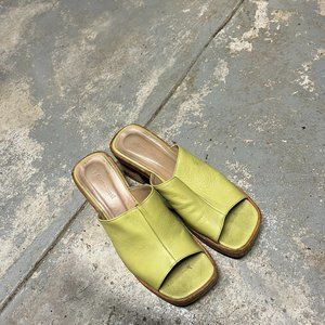 Paloma Wool Chartreuse Clogs (Size 8.5)